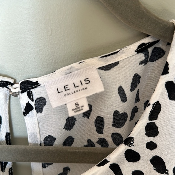 Animal Print Peplum Blouse Size S - Picture 8 of 8